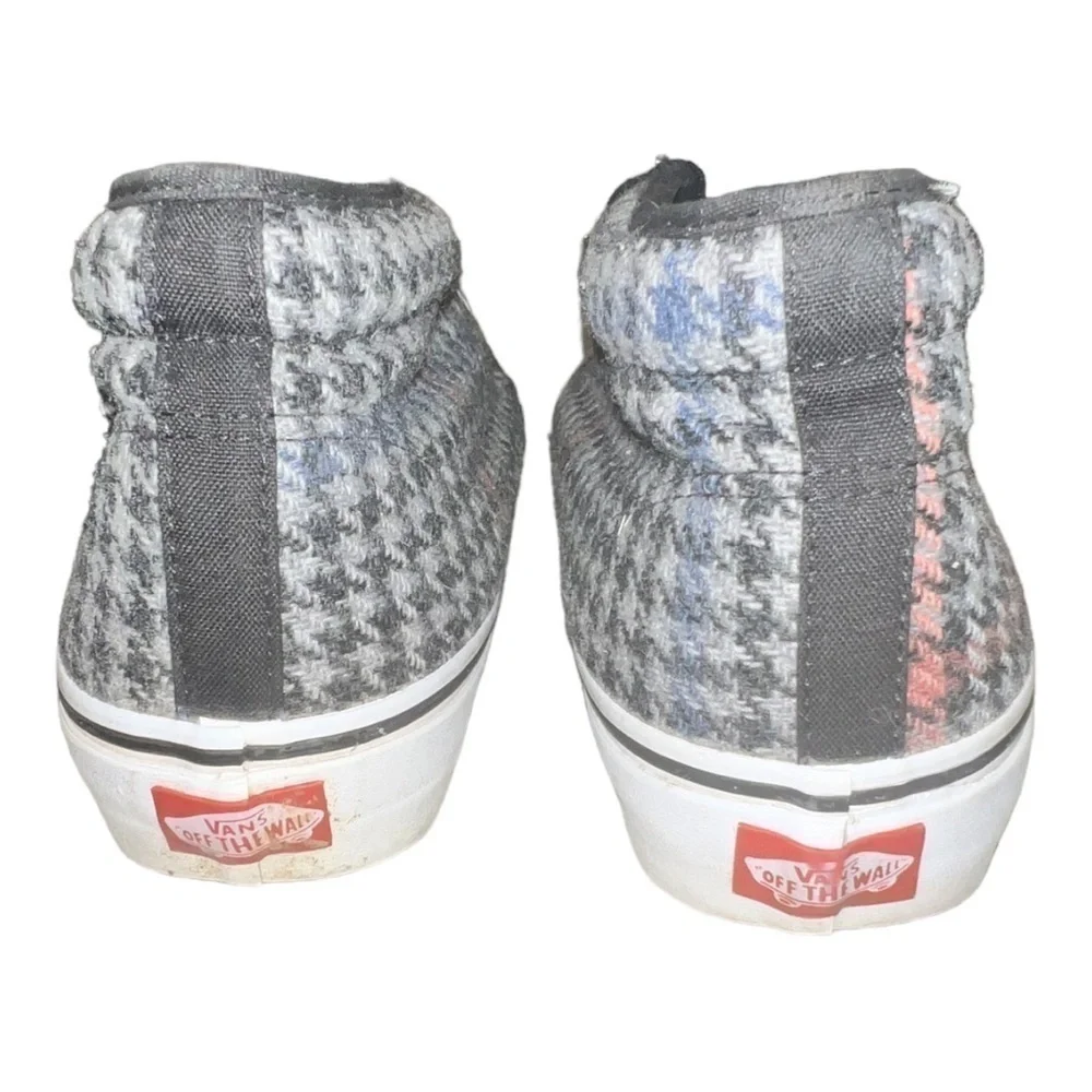 Vans Chukka Houndstooth Sneaker Skate Shoe Plaid Wool Mid Top Lace Up